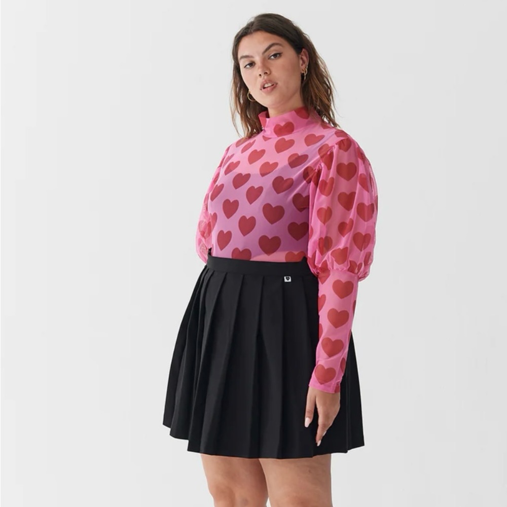 Lazy Oaf mesh heart bodysuit